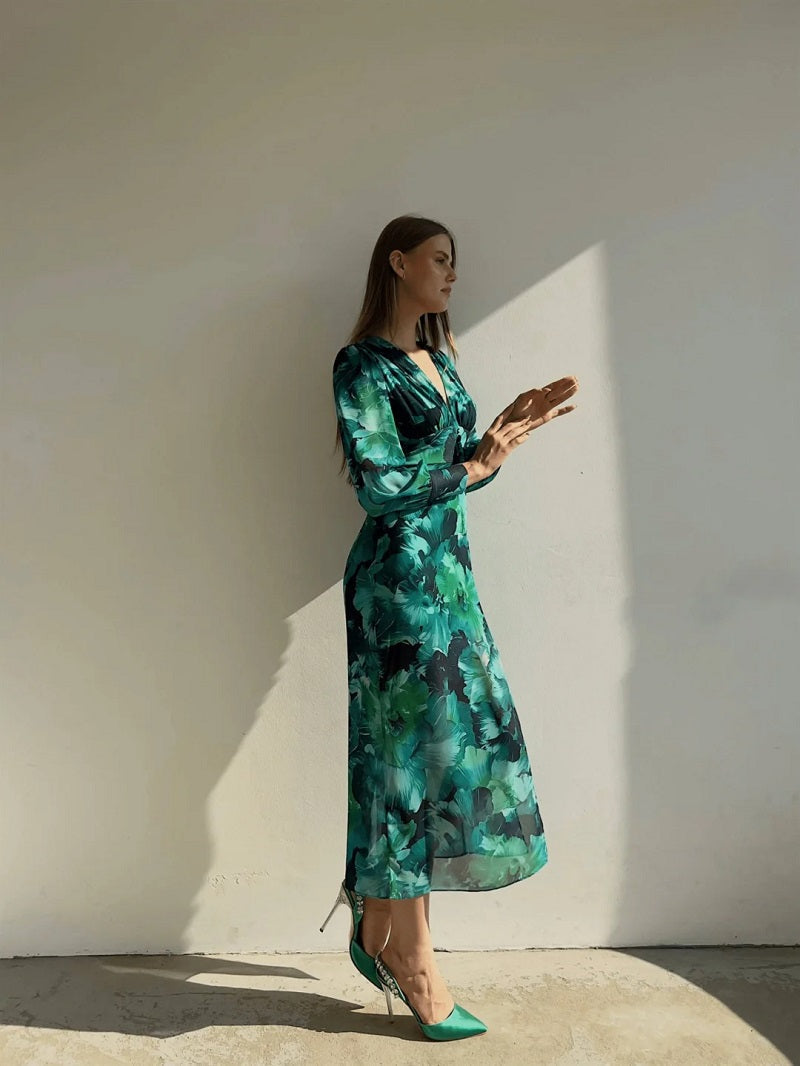 LONG SLEEVE DRESS - Elegant long sleeve dress
