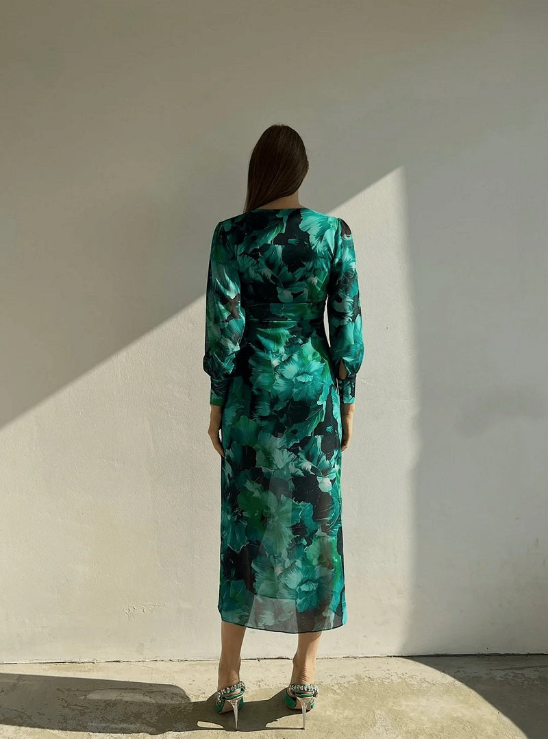 LONG SLEEVE DRESS - Elegant long sleeve dress