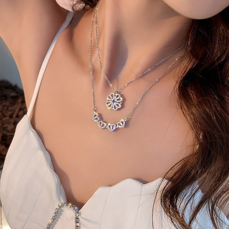 Valenzora | Clover Heart Necklace