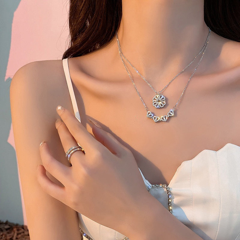Valenzora | Clover Heart Necklace