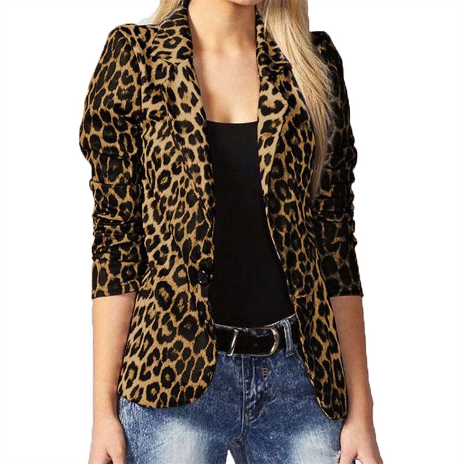 Valenzora | All See Leopard Lightweight Blazer