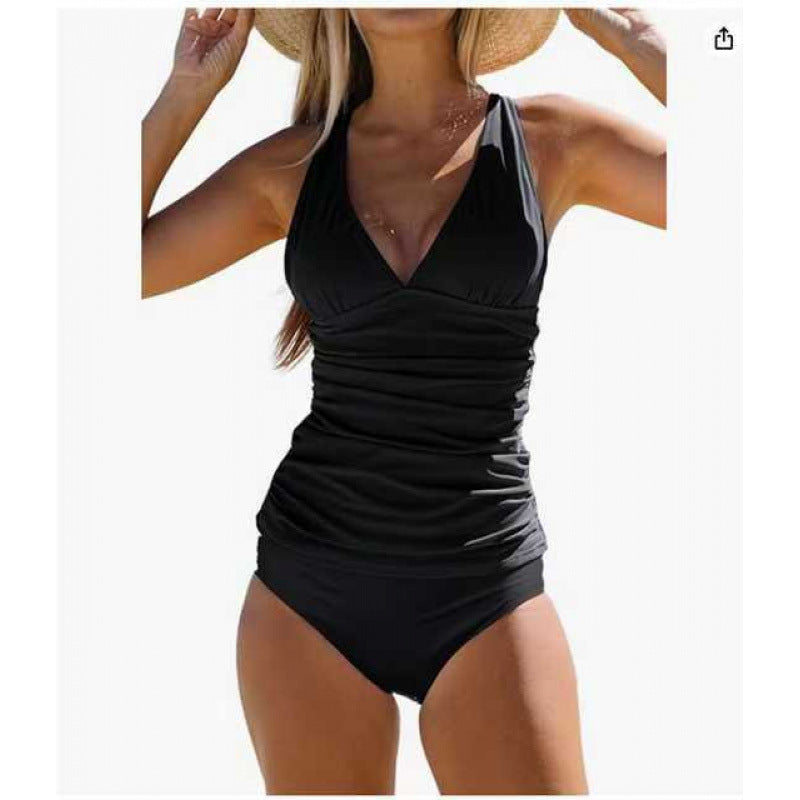 Valenzora | Tankini-Set mit Bauchkontrolle, Haken-Design und Print
