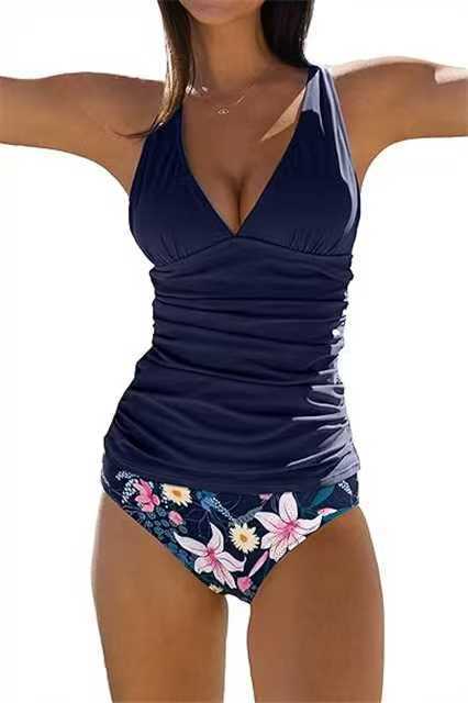 Valenzora | Tankini-Set mit Bauchkontrolle, Haken-Design und Print