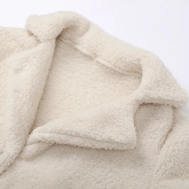 Kunstpelzmantel | Langer Wintermantel für Damen