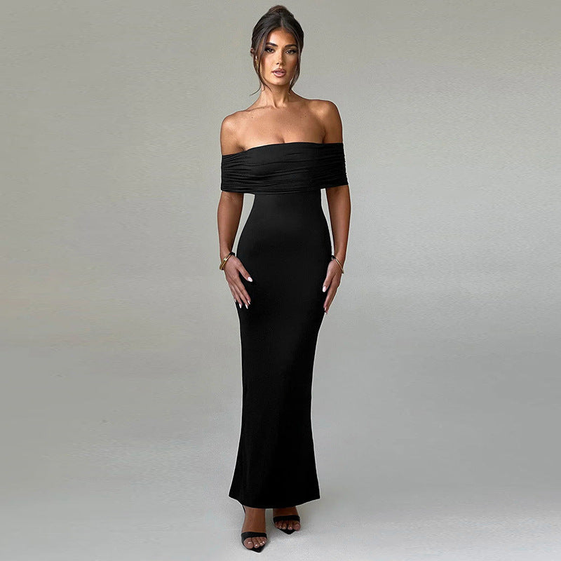 Valenzora | Dress Open Back Bodycon Off Shoulder Dress Elegant Dress