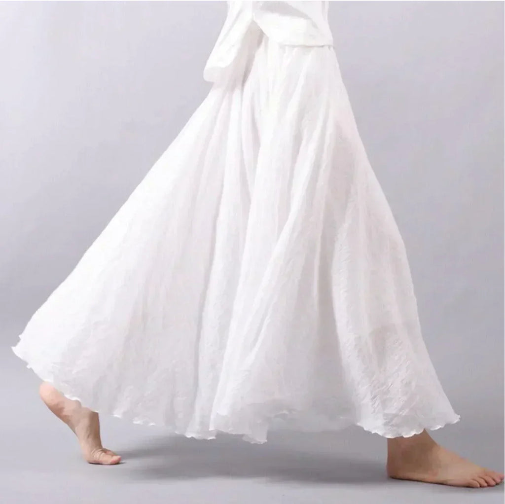 Valenzora | Cotton skirt, high waist, flared skirt, boho skirt