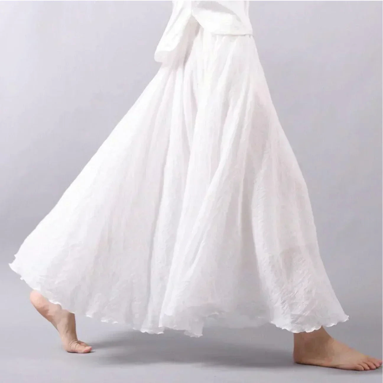 Valenzora | Cotton skirt, high waist, flared skirt, boho skirt