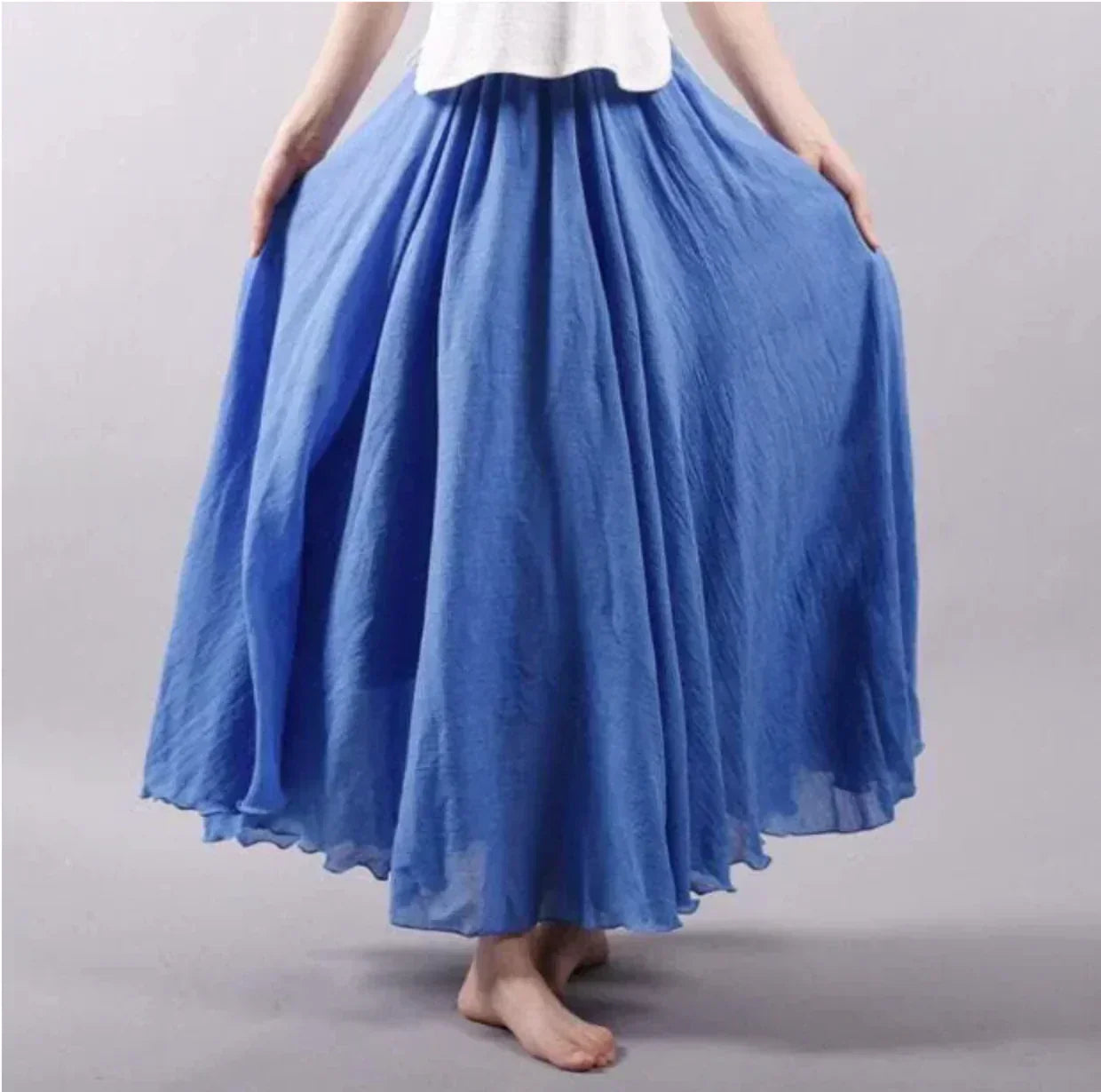 Valenzora | Cotton skirt, high waist, flared skirt, boho skirt