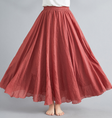 Valenzora | Cotton skirt, high waist, flared skirt, boho skirt