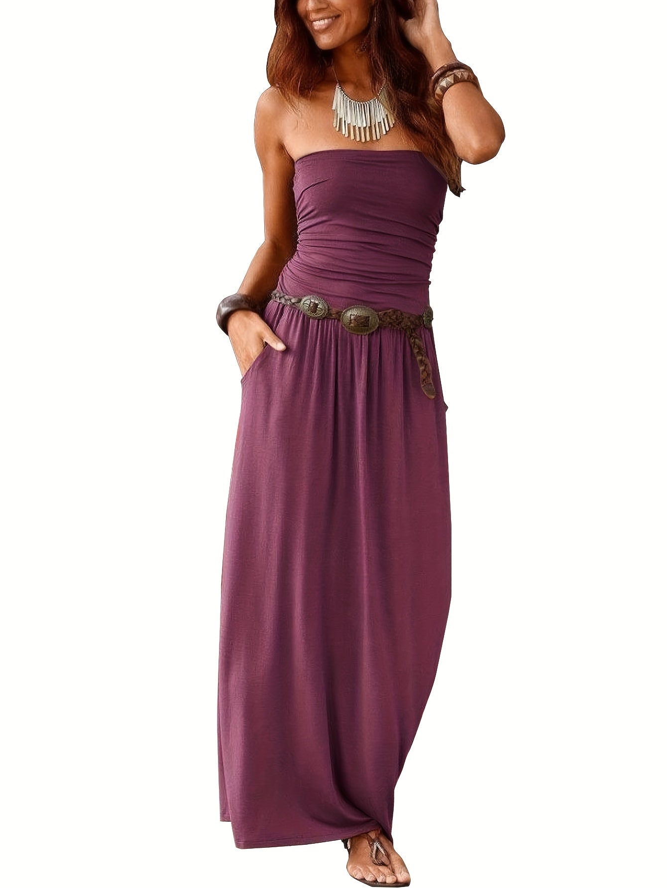 Valenzora | Boho Summer Dress Bustier Dress Tube Dress