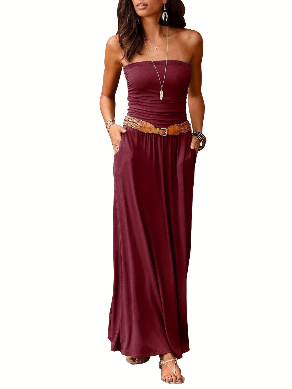 Valenzora | Boho Summer Dress Bustier Dress Tube Dress