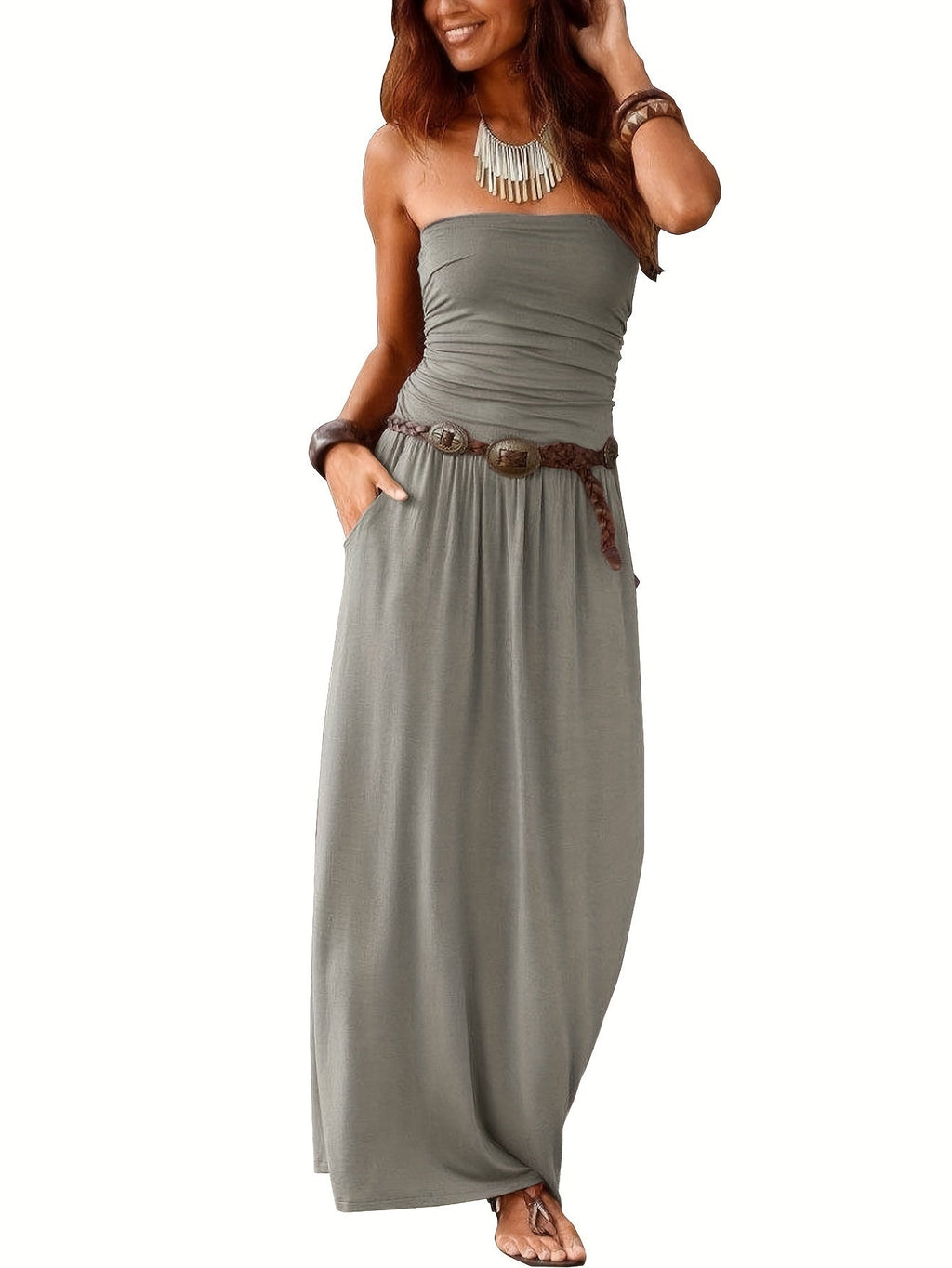 Valenzora | Boho Summer Dress Bustier Dress Tube Dress