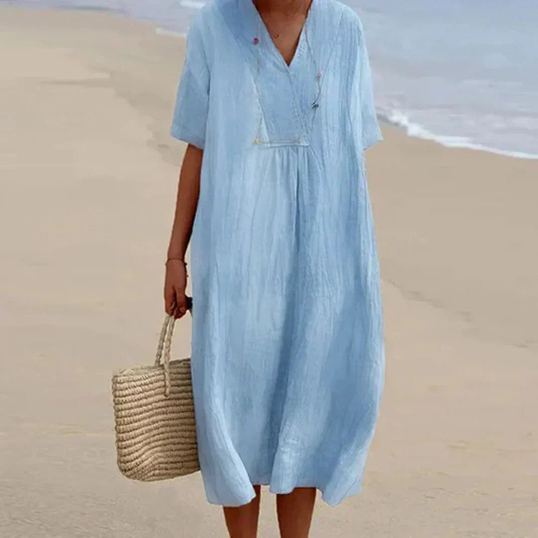 Valenzora | Casual cotton-linen dress