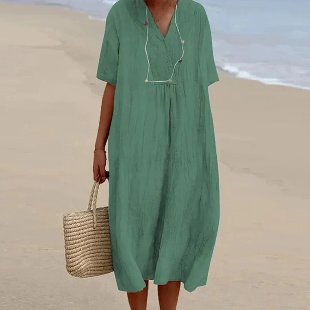 Valenzora | Casual cotton-linen dress
