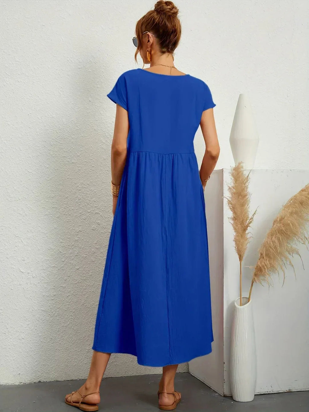 Valenzora | Casual Elegant Cotton and Linen Dress