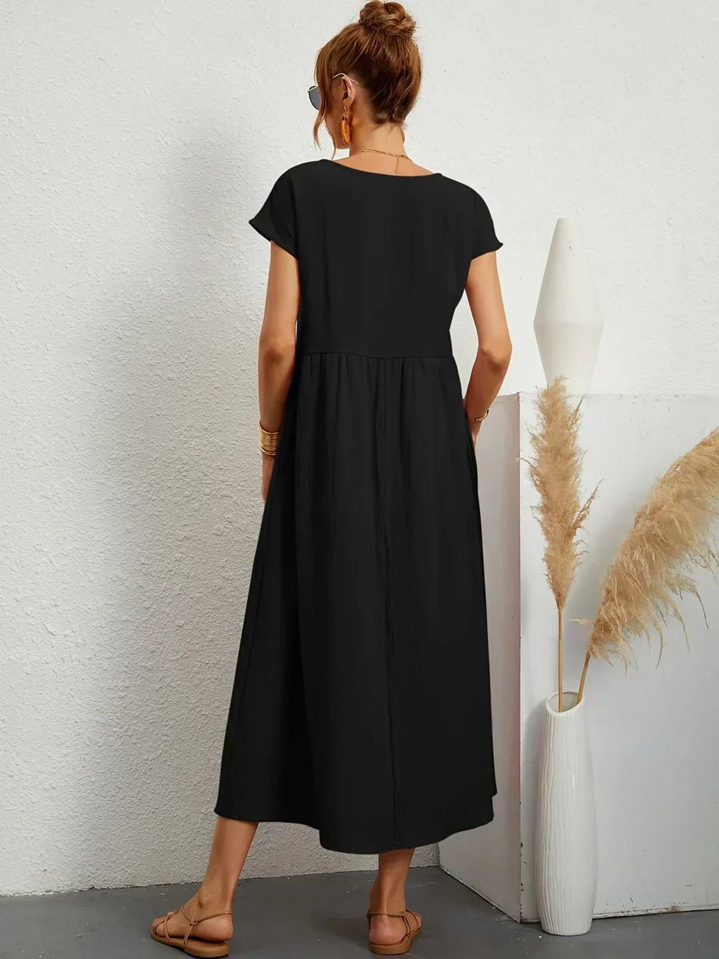 Valenzora | Casual Elegant Cotton and Linen Dress