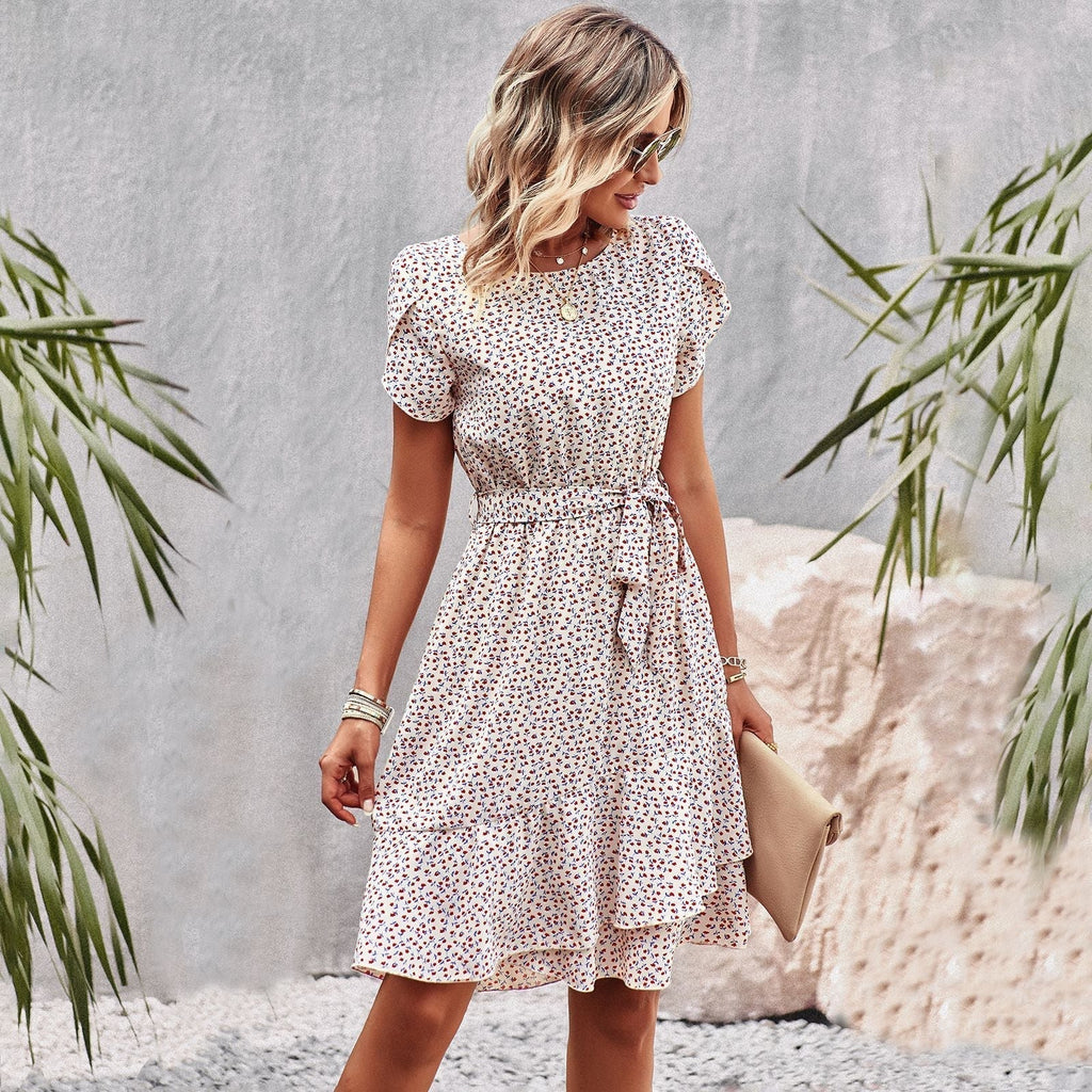 Midikleid mit Taillenbund