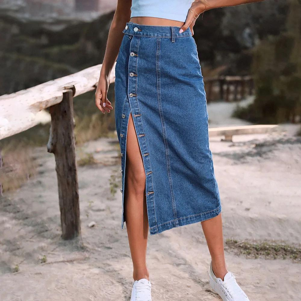 Valenzora | Elegant denim skirt