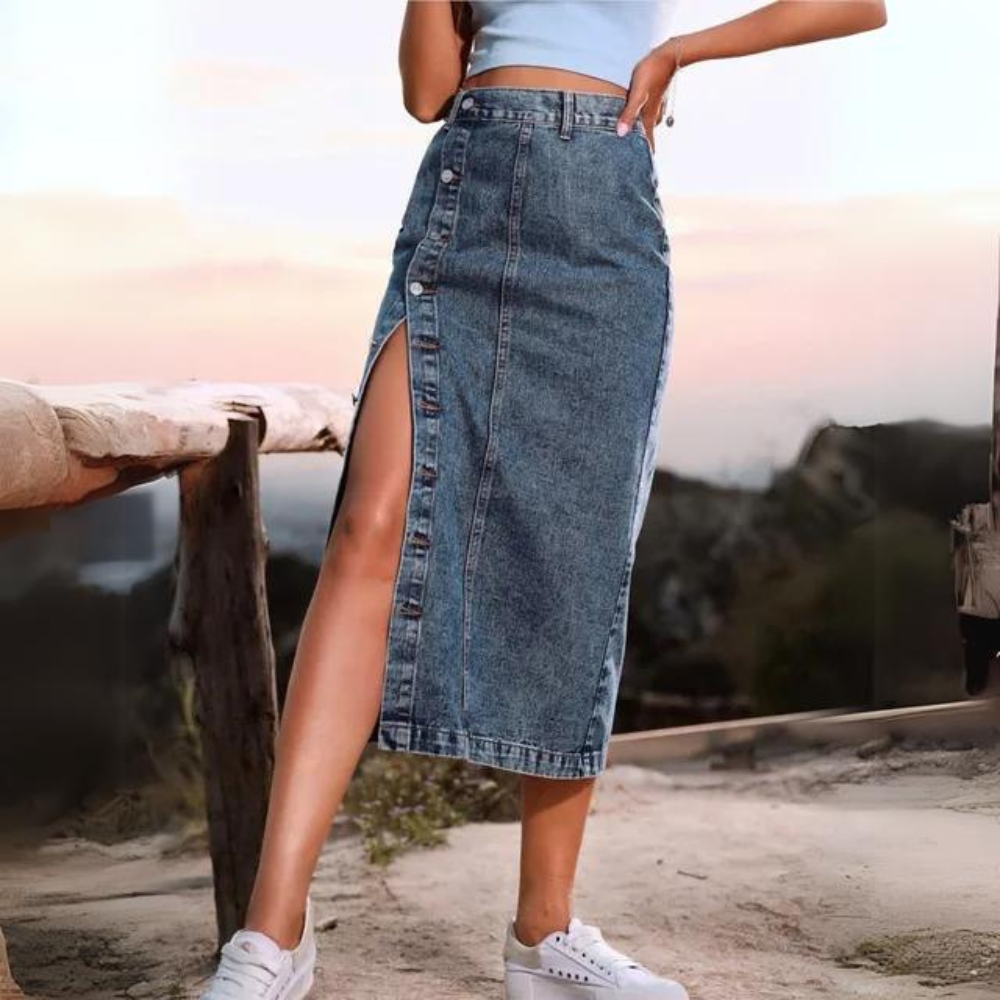 Valenzora | Elegant denim skirt