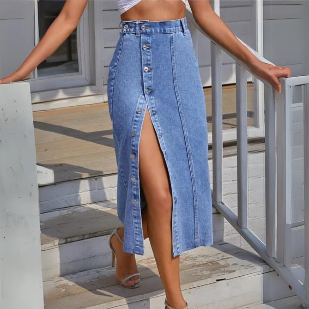 Valenzora | Elegant denim skirt