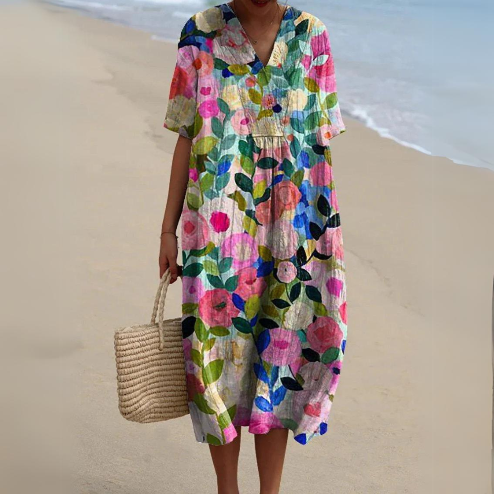 Valenzora | Colorful cotton summer dress