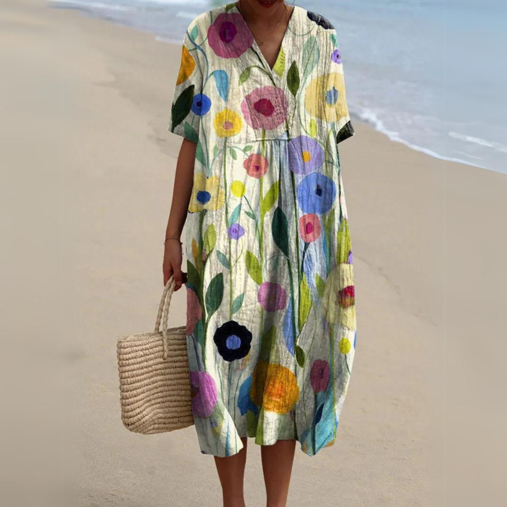 Valenzora | Colorful cotton summer dress