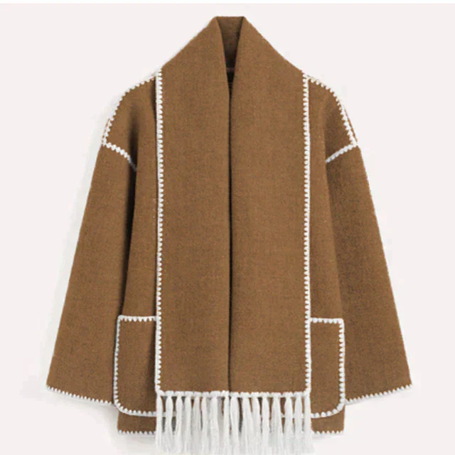 Valenzora – Statement-Jacke mit Schal