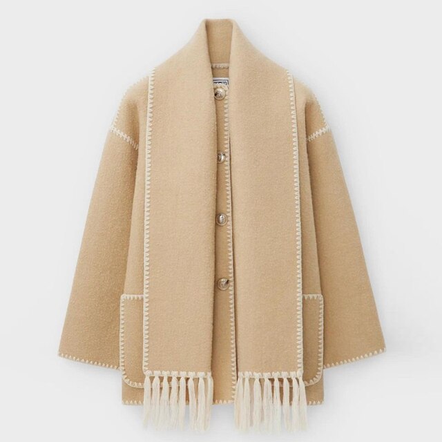 Valenzora – Statement-Jacke mit Schal