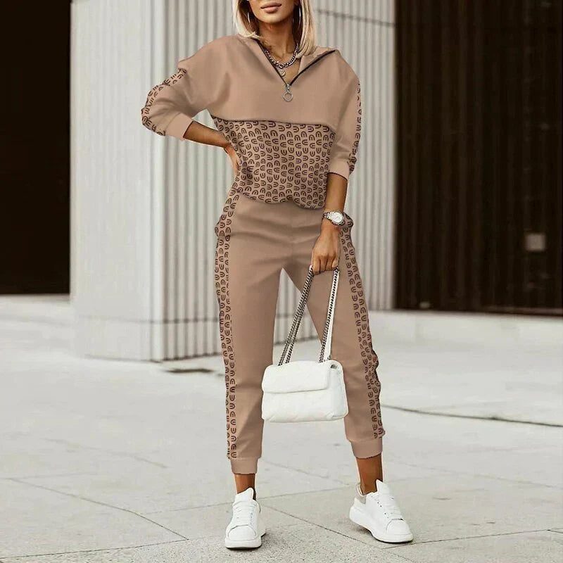 Valenzora | Women's Stylish 2-Piece Jogging Suit Set
