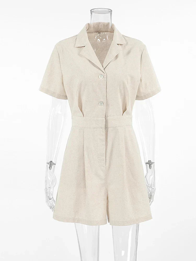 Summer Linen Jumpsuit