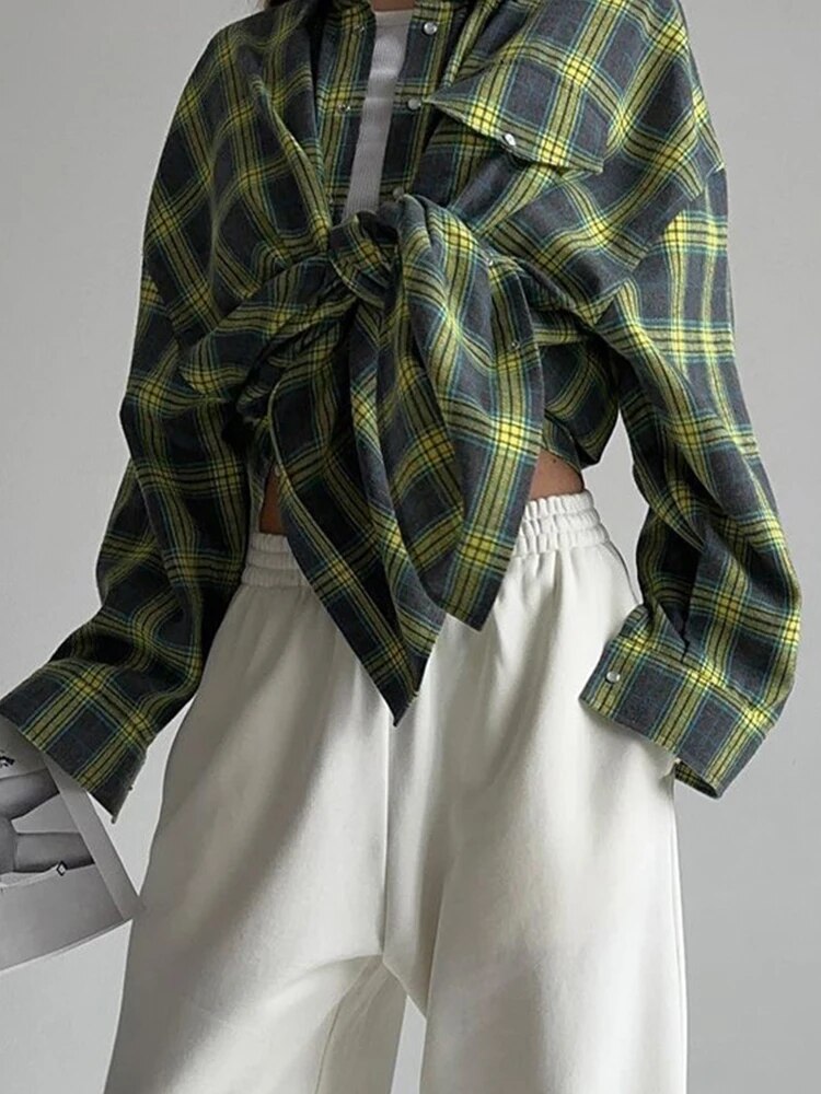Valenzora | Checked flannel shirt for women
