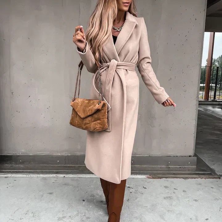 Valenzora - Women's Wool Blend Trench Coat
