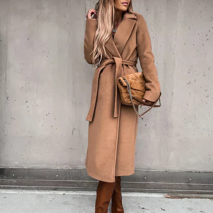 Valenzora - Women's Wool Blend Trench Coat