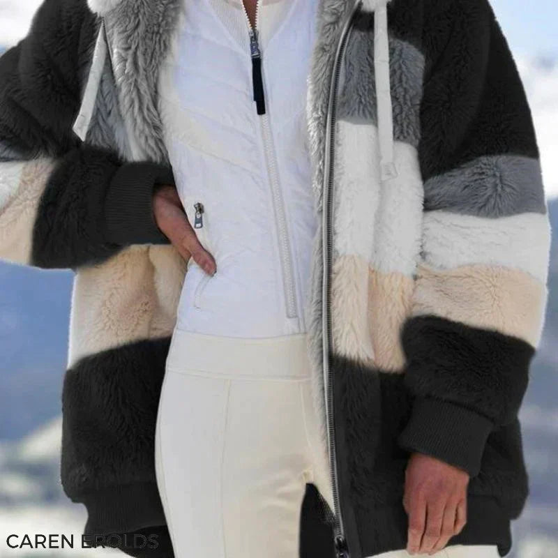 2026 Cozy tweed hooded jacket with plush wool lining