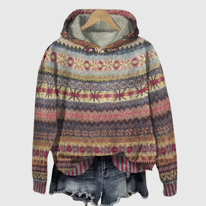 Valenzora | Vintage Fair Isle Hoodie