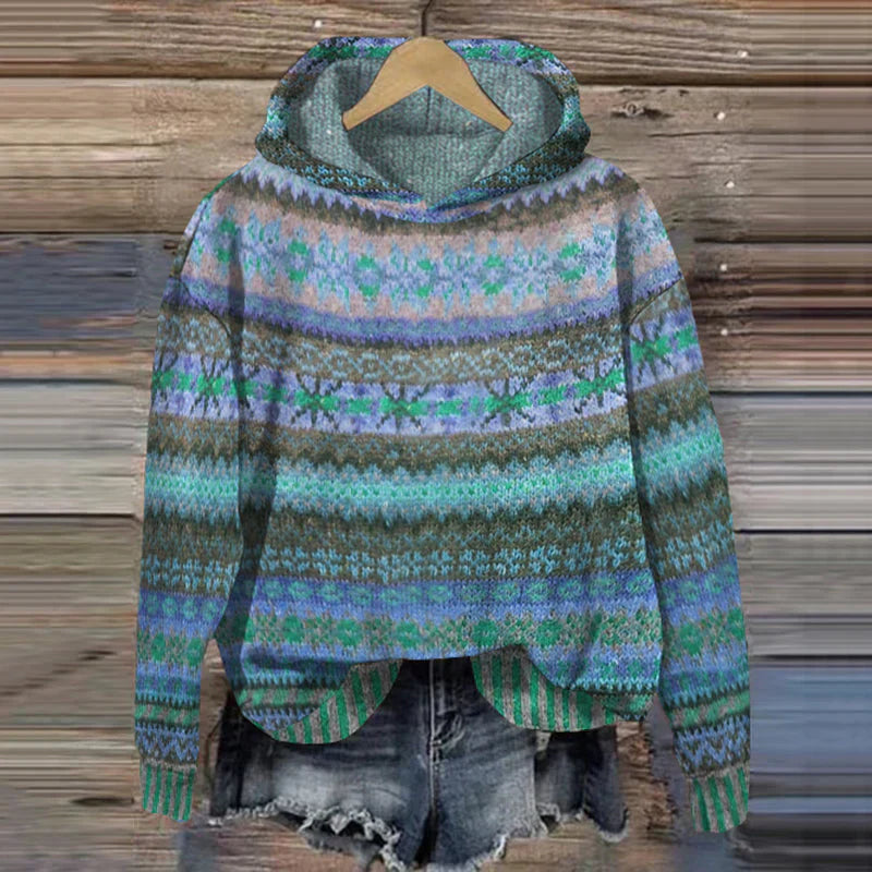 Valenzora | Vintage Fair Isle Hoodie