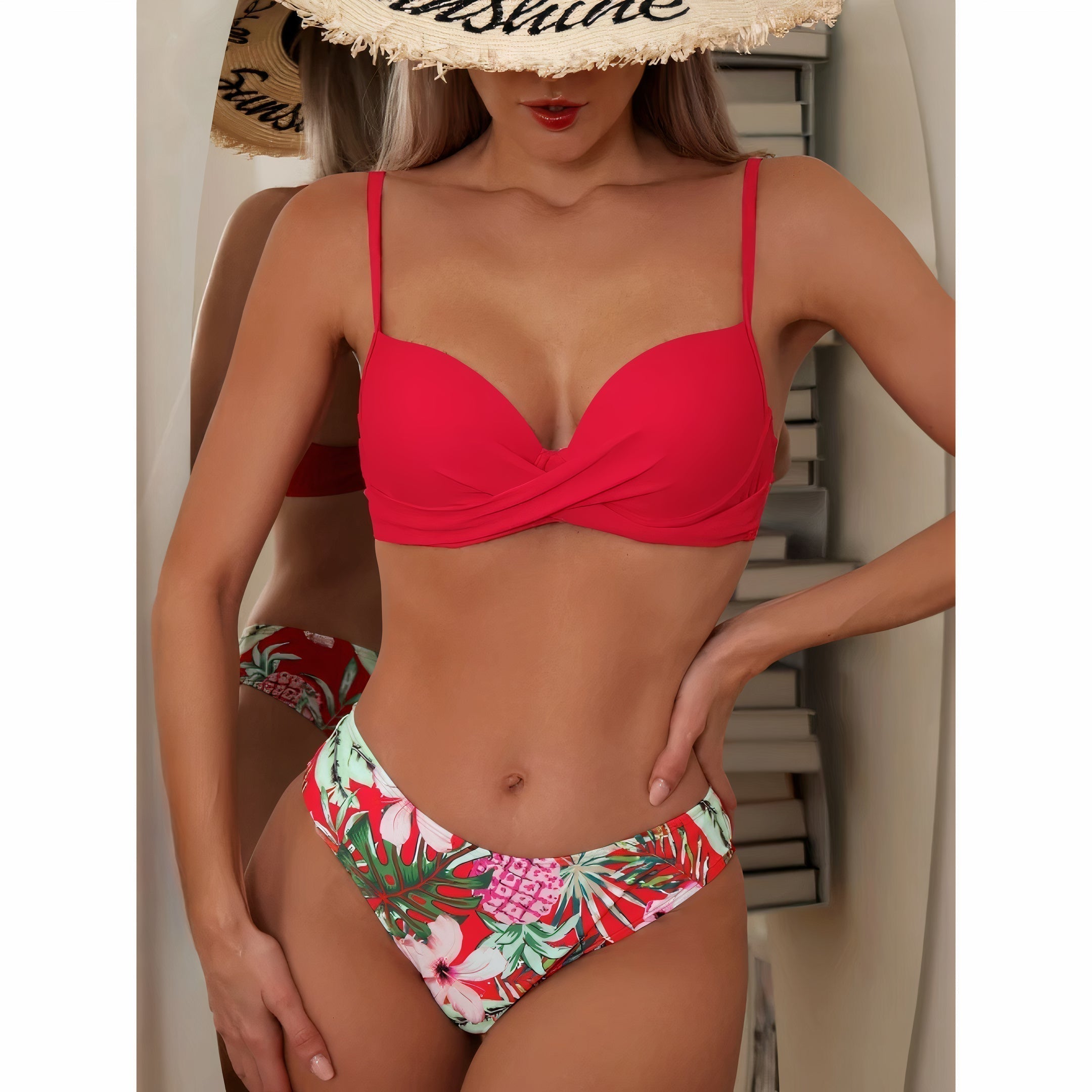 Valenzora -in-1 Bikini Set with Floral Pattern (Bestseller)