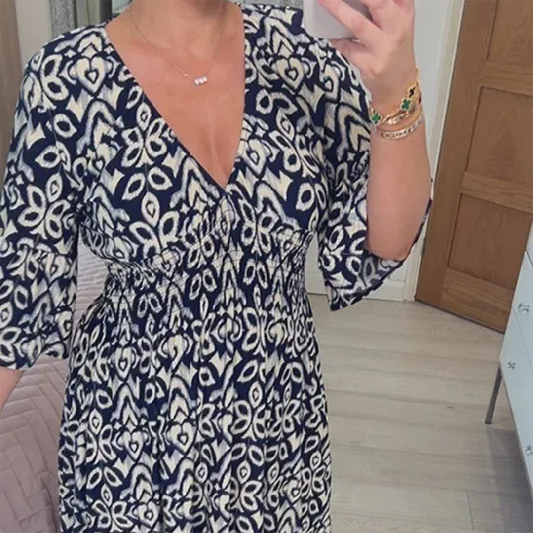 Valenzora | Casual V-neck maxi dress