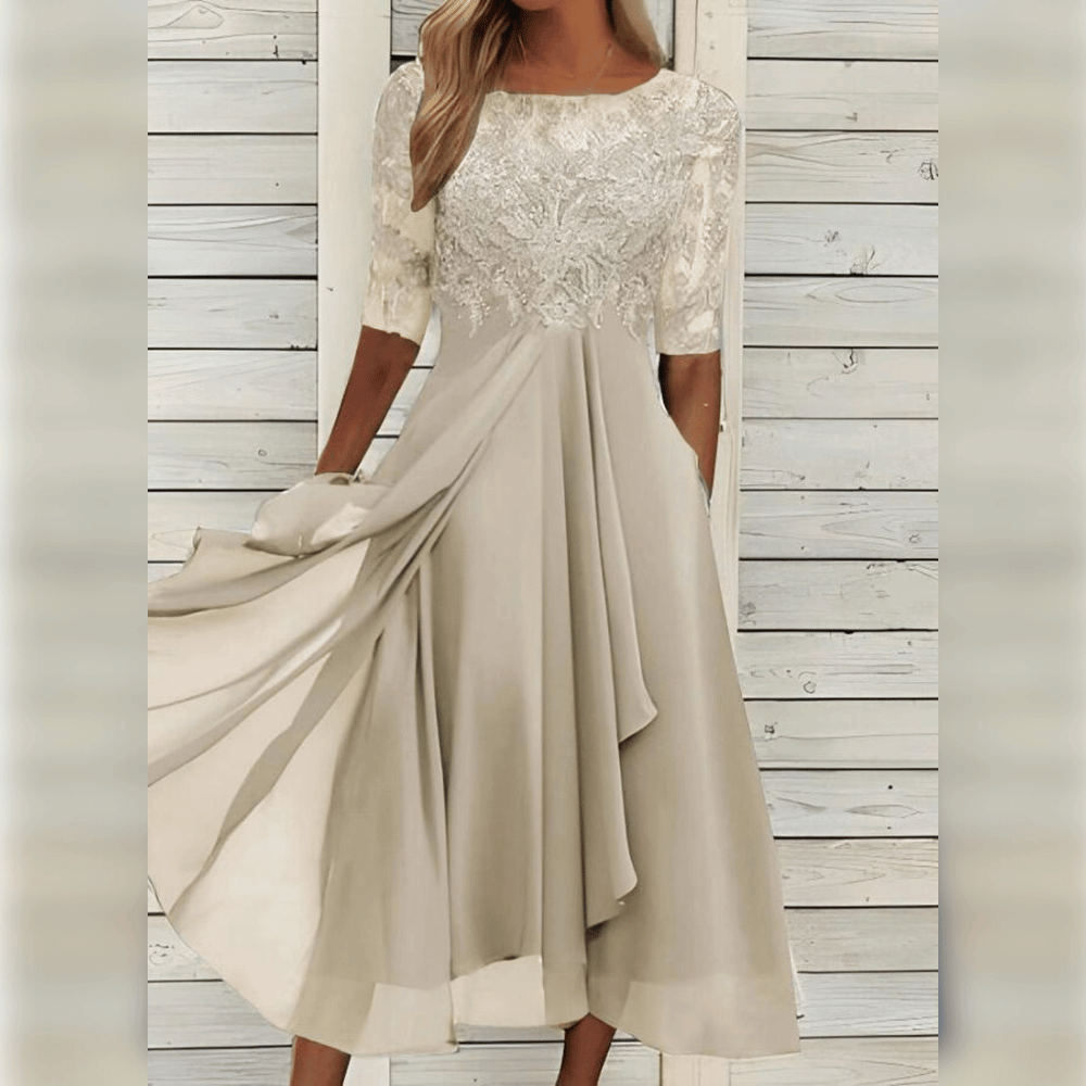 Valenzora | Embroidered lace dress