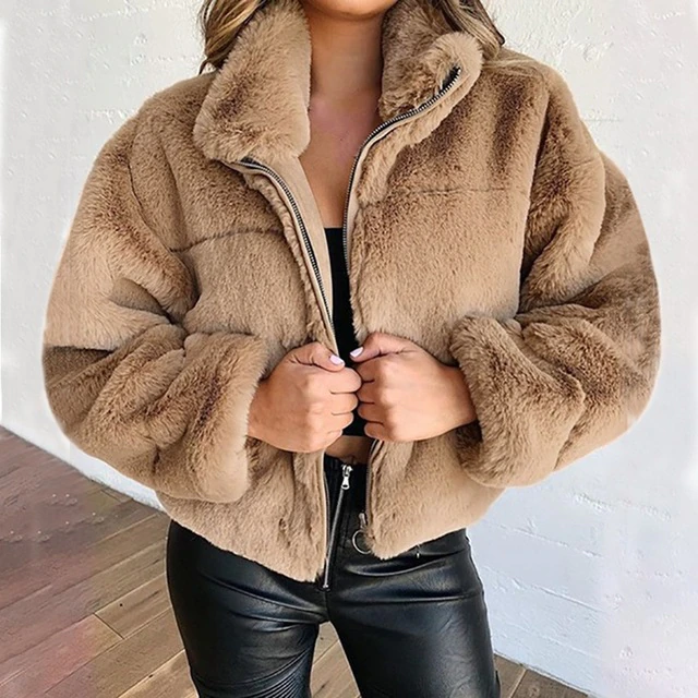 Plüschjacke