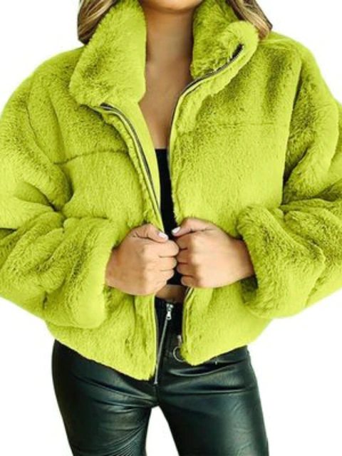Size plush jacket