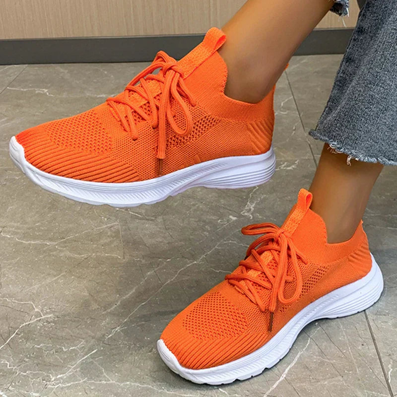Valenzora | atmungsaktive Sneaker für Damen in Grau