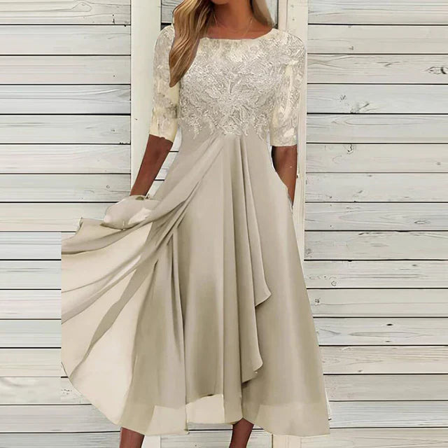 Valenzora | Dunkelblaues Abendkleid