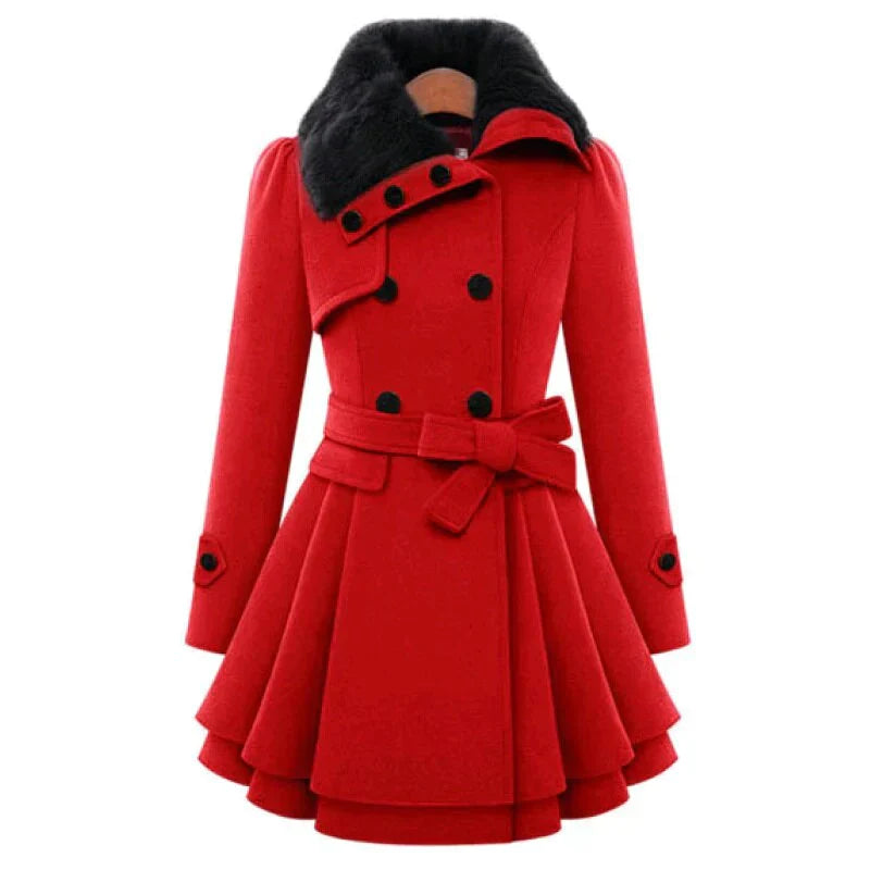 Trendy and elegant winter coat
