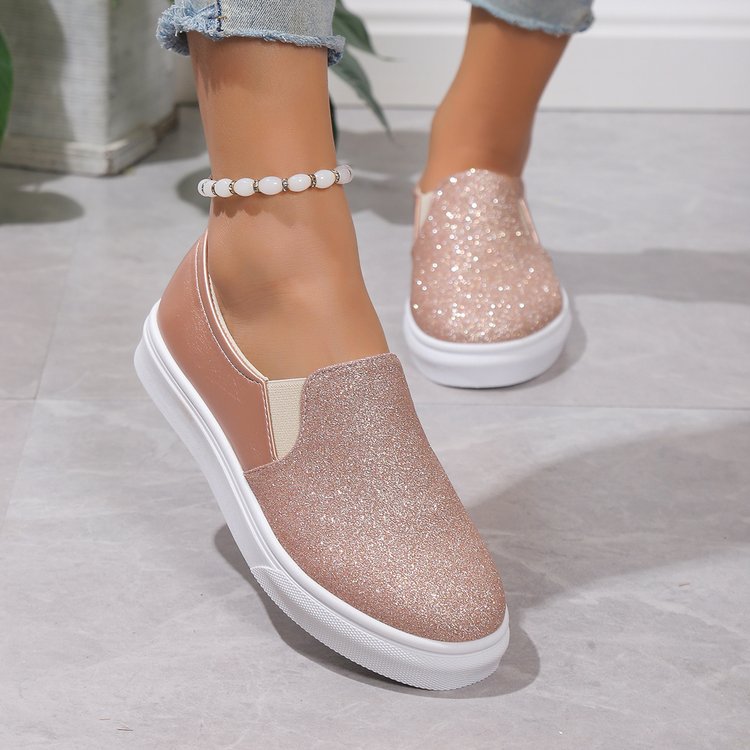 Women's glitter slip-on sneakers SIZE
