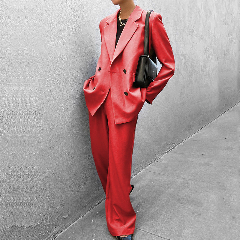 Damenanzugjacke und -hose im eleganten Oversized-Stil, Größe Valenzora