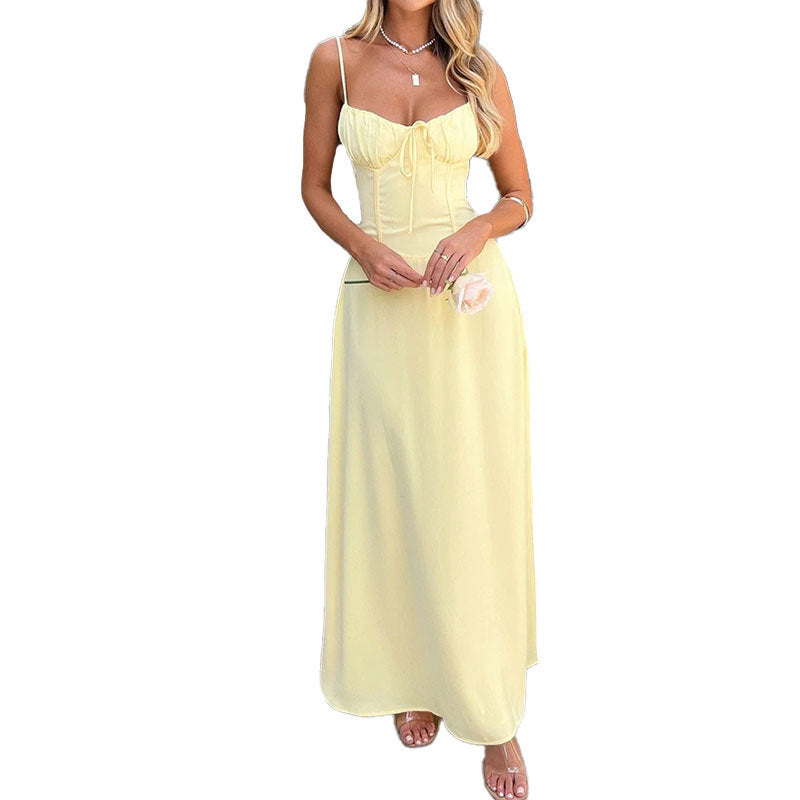 Valenzora | Elegantes A-Linien-Kleid für Frauen mit Schnürung am Rücken