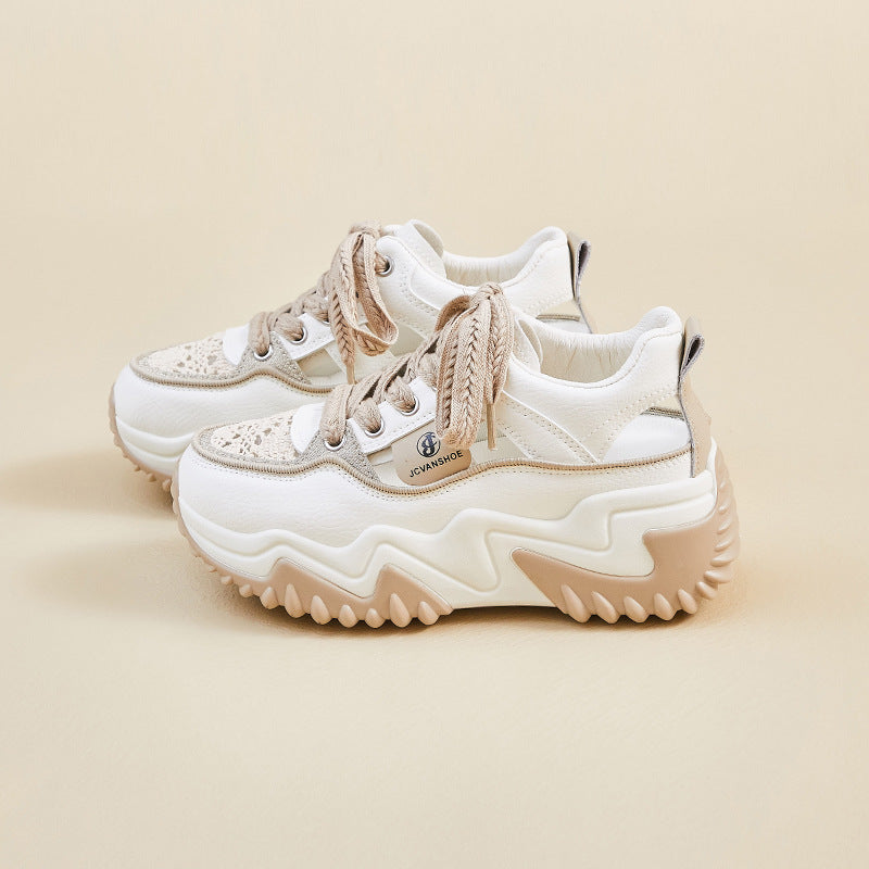 Valenzora - Atmungsaktive Plateau-Sneaker für Damen mit dicker Sohle