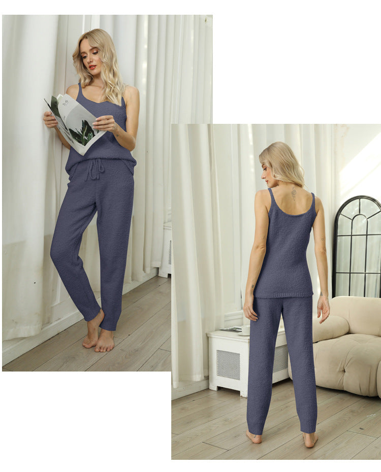 Valenzora | Fleece knit top pajama set