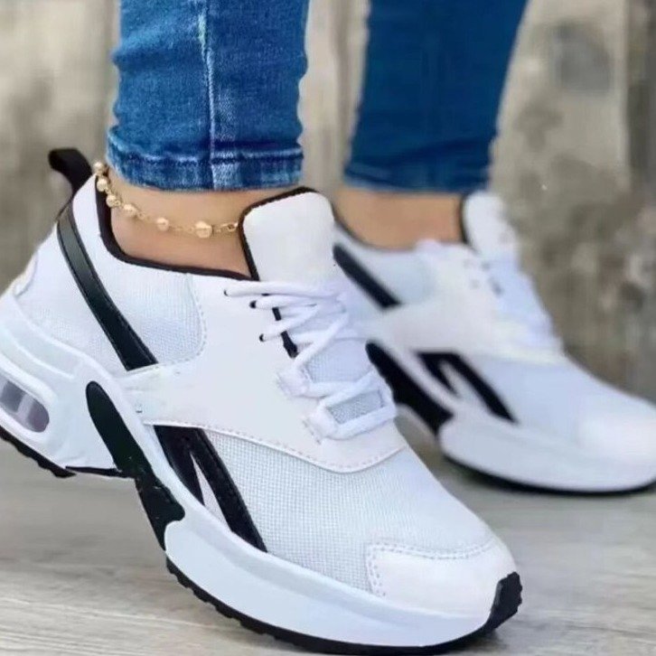 Women's sporty sneakers with breathable mesh upper and cushioned sole, size Valenzora